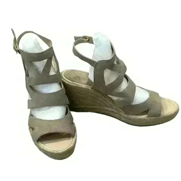 NWOT Sofft Shandy Strappy Wedge Espadrille Sandal Womens Sz 10M Boho Chic Casual - Picture 1 of 12